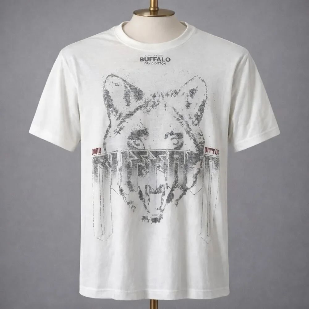 Buffalo David Bitton White Wolf Lightweight Shirt Medium M